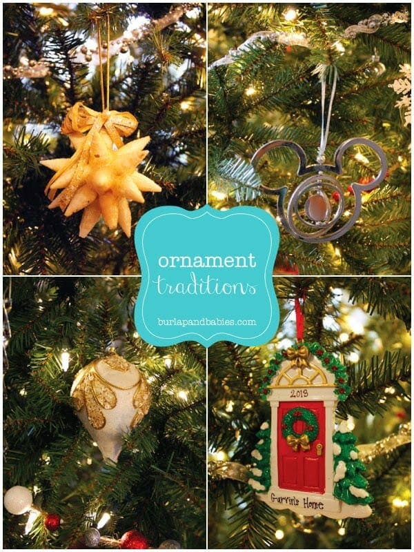 Ornament traditions shared @ Burlap & Babies