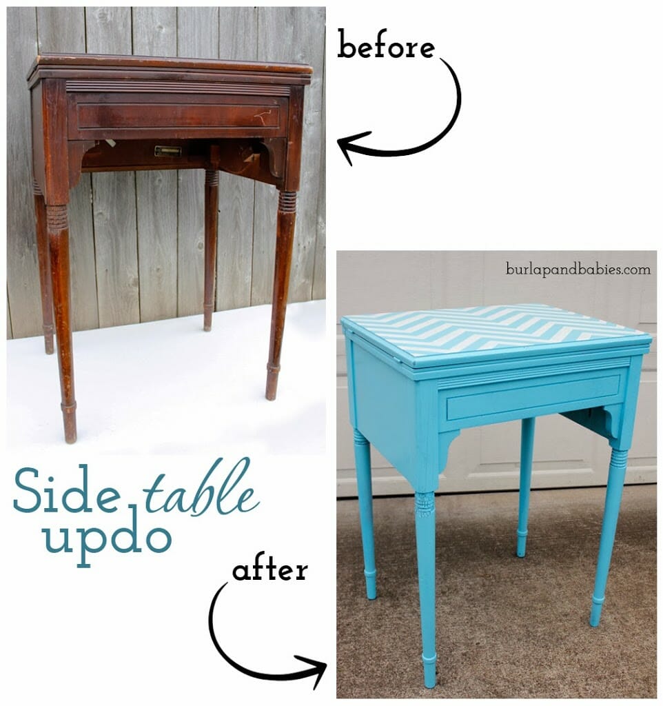 $5 goodwill table makeover