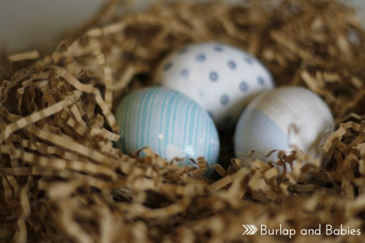 Check out how to make these simple silk tie-dyed Easter eggs.