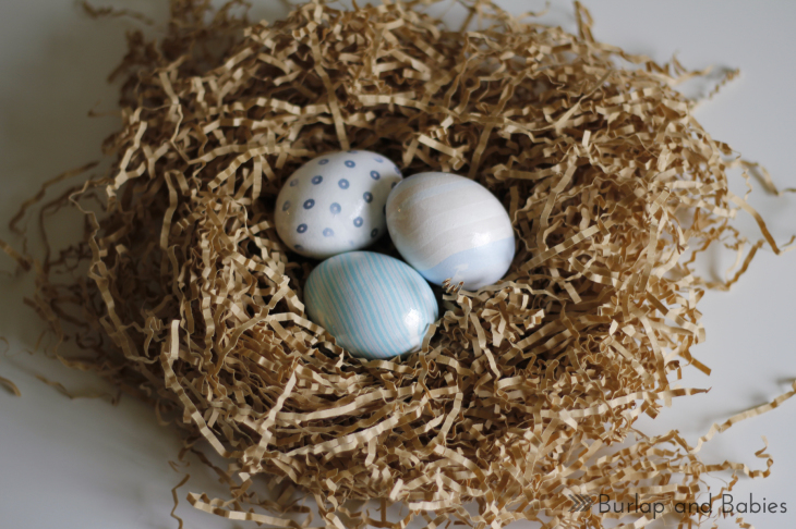 Check out how to make these simple silk tie-dyed Easter eggs.