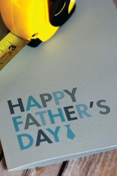 Create a simple Father's Day card with this free printable!