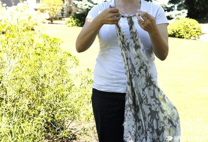 How to turn a scarf into a vest | Turn your favorite scarf into a beautiful vest perfect for any occasion. 