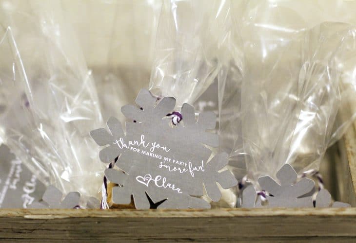 Snowflake S'more Party Favor Bags.