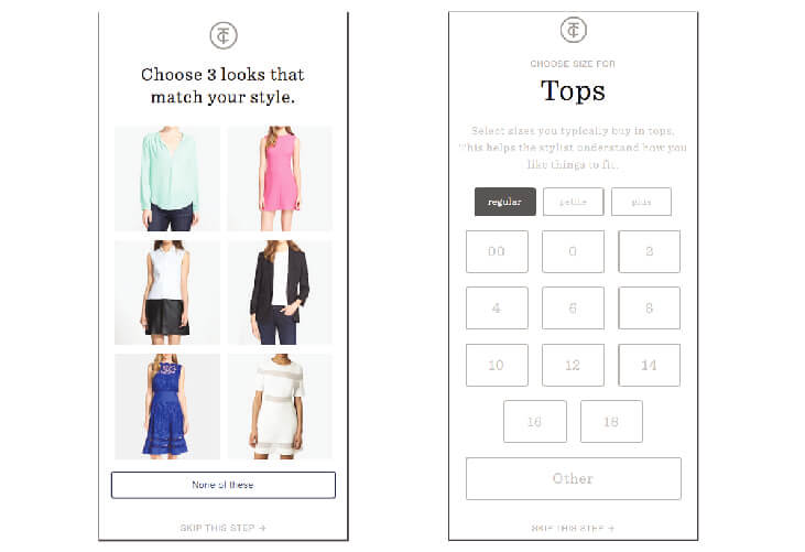 Choose your style, select your sizes, then meet your personal stylist. It's as easy as that! Find out how you can get clothes handpicked for you from a stylist mailed directly to your home for FREE. Choose your style to get started!