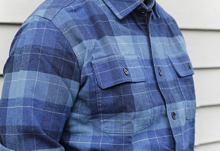 Man's flannel shirt image.