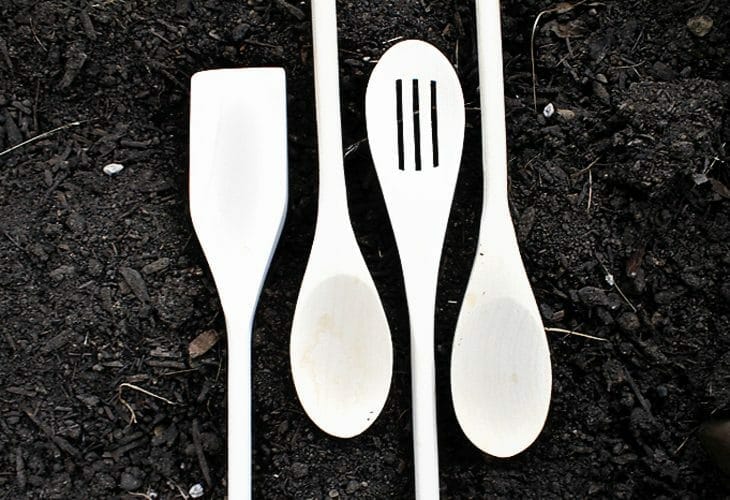 Use cheap wooden spoons from the Dollar Tree to make these simple garden markers with a wood burning pen. 