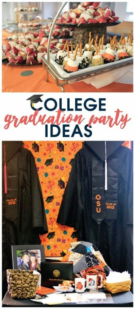 Check this out for many creative college graduation party ideas full of DIY projects and graduation party dessert ideas.