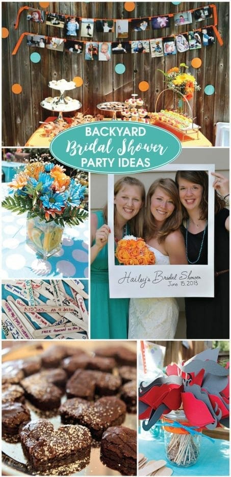 Host a beautiful backyard bridal shower full of lots of DIY ideas, decorations, finger food recipes, and fun games.