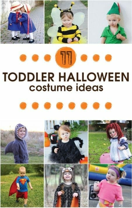 11 Easy DIY Toddler Halloween Costume Ideas you can make for your cute little one this weekend!