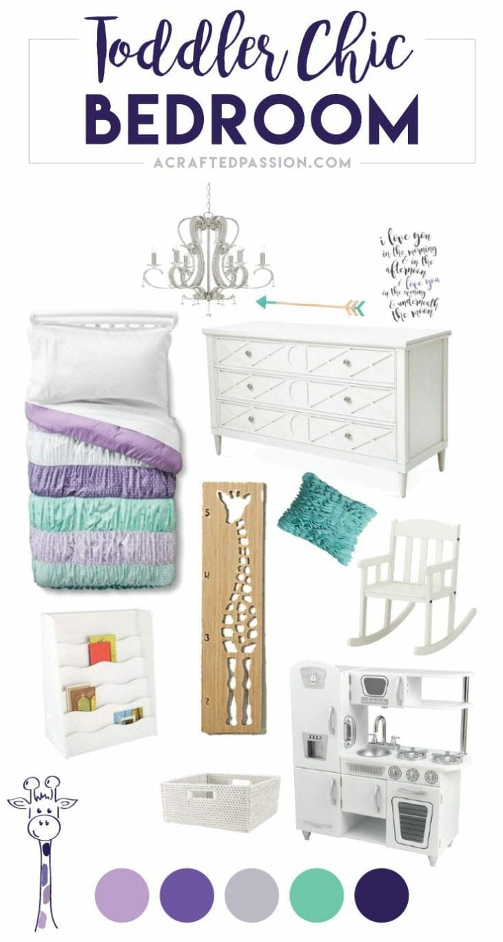 One Room Challenge Week One - Follow along as we transform our guest room into a toddler chic bedroom fit for a little girl that encourages play, learning, and independence.