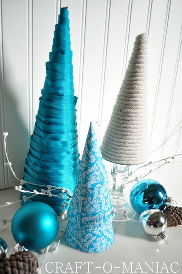 Cones in the shape of Christmas trees image.