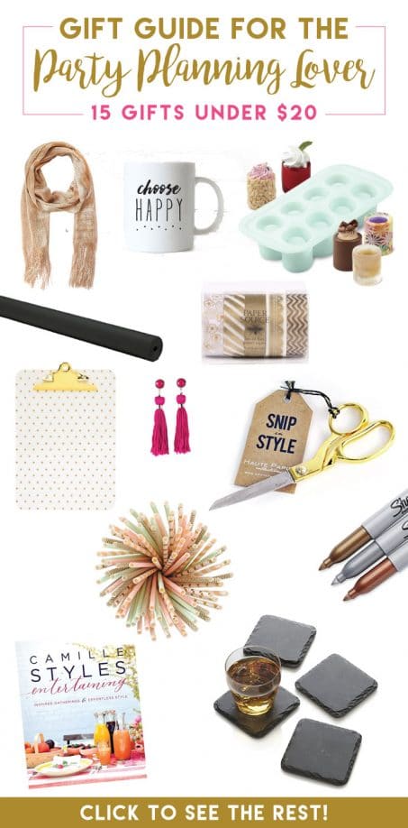 Finding the perfect gift for the party planning lover in your life doesn't have to be difficult! This list nails it with all these GREAT IDEAS!