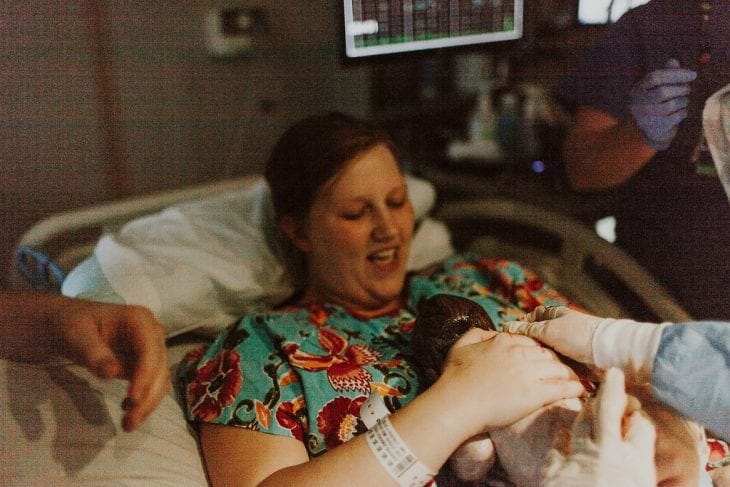 Maggie's Birth Story: It is possible to have a positive unmedicated induction hospital birth. Read all about it here!