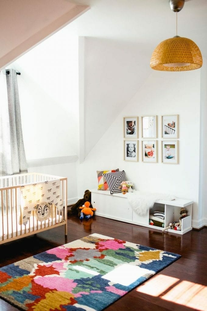 Simple baby nursery room image.