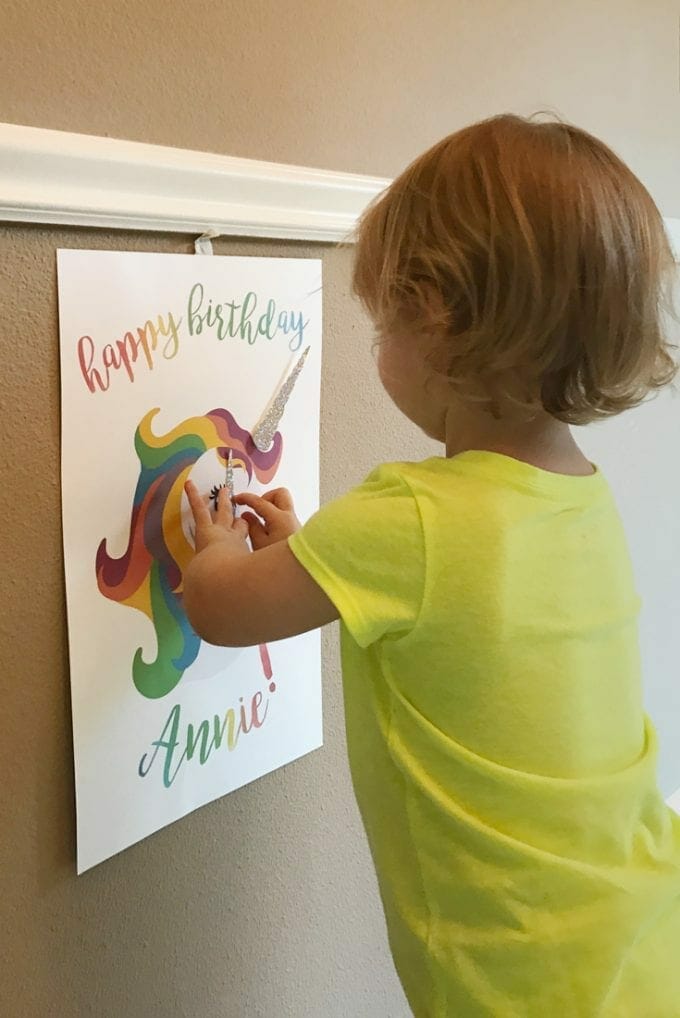 Baby playing the Horn on the Unicorn game image.