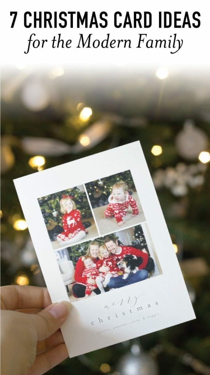 Check one thing off the holiday to-do list! These Christmas card ideas for the modern family are so cute and minimal.