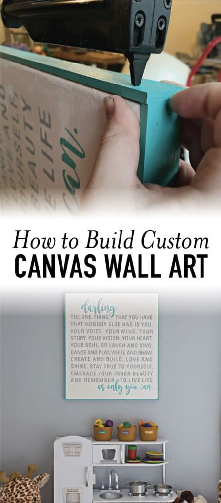 How to build custom canvas wall art image.