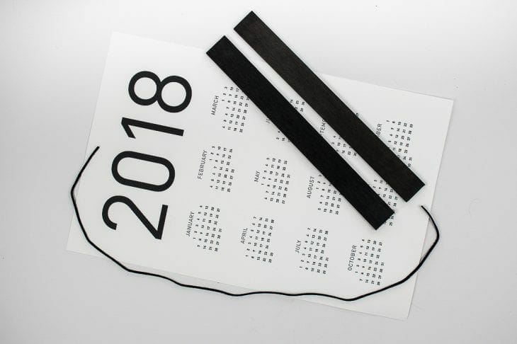 2018 wall calendar supplies image