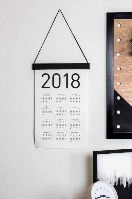 2018 wall calendar full image
