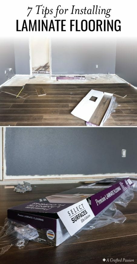 Don't let installing flooring intimidate you! Check out these tips for installing laminate flooring and an update on week three progress on our One Room Challenge.