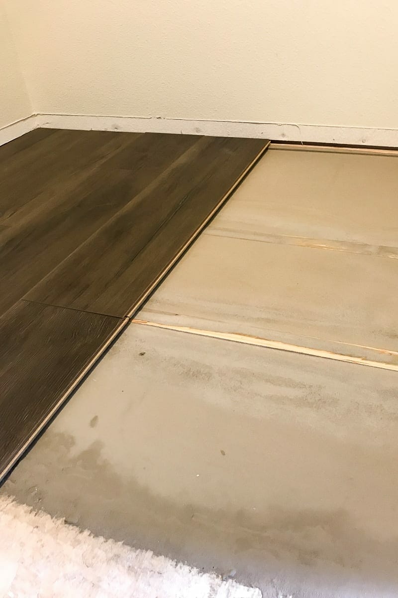 Laminate flooring on uneven subfloor