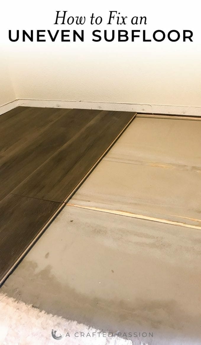 See how to fix an uneven subfloor before installing laminate flooring. 