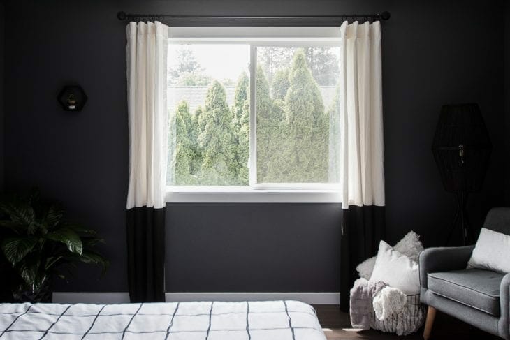 Color blocked curtains image