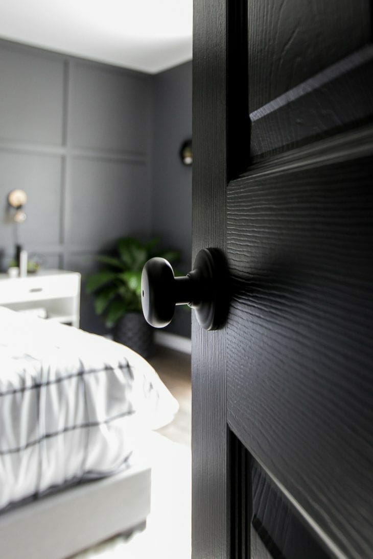 Door to modern bedroom image