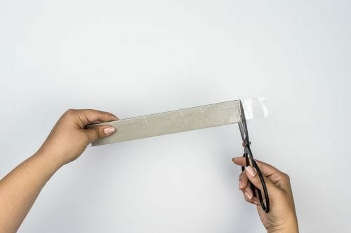 Image of concrete picture stand cut