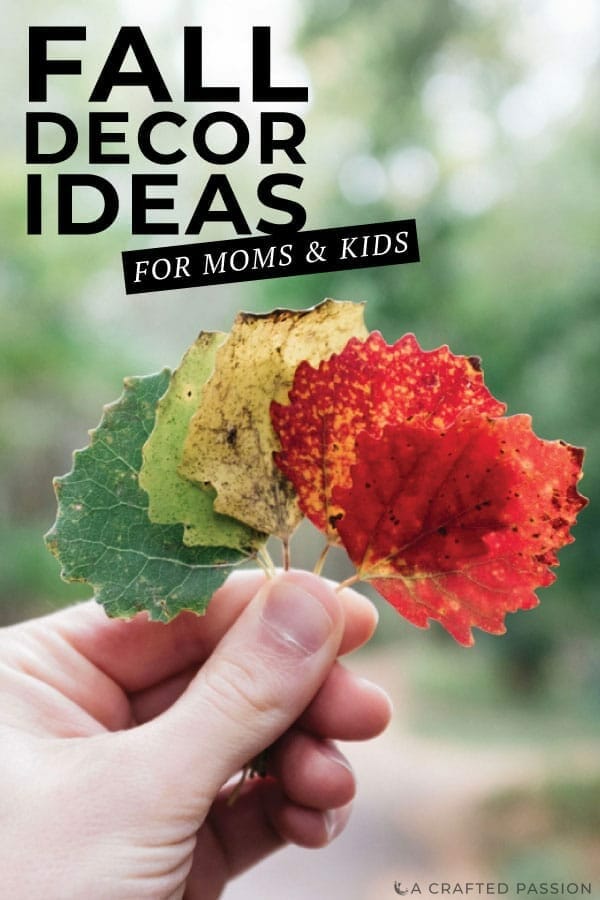 Let the kids help decorate for fall with all these fun ideas to do on a budget using things found outside and simple DIY ideas. #falldecor