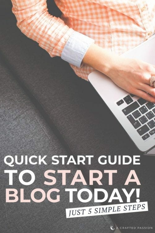 Learn how to start a blog in just 5 simple steps and have it up and running in just an hour! This step by step quick start guide is perfect for beginners to start sharing what they're passionate about. #howtostartablog #makemoney #selfhostedblog