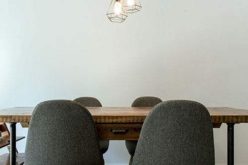 Image of dining chairs gray