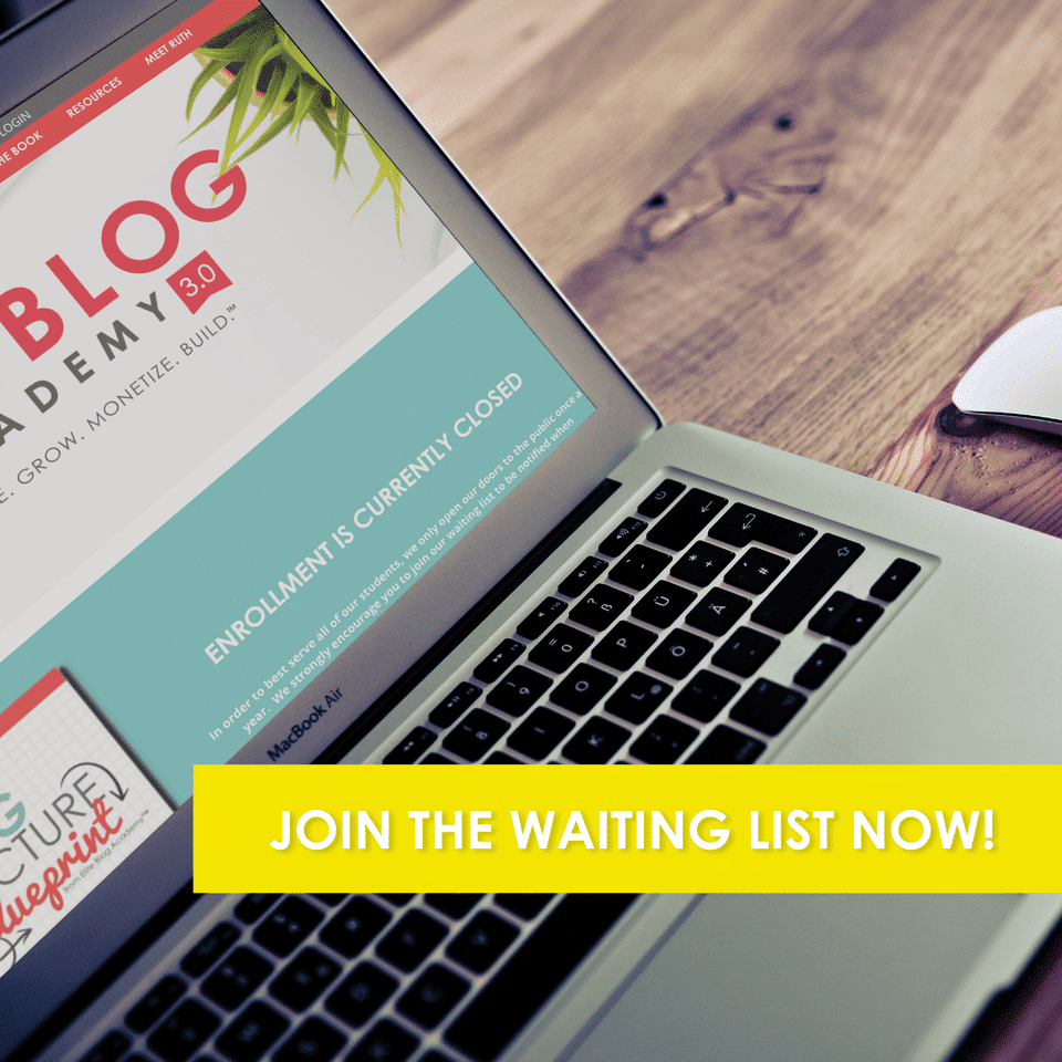 Join the waitlist for Elite Blog Academy