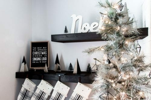 Image of minimalist Christmas home decor
