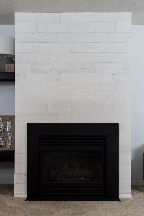 Image of Stikwood on fireplace surround