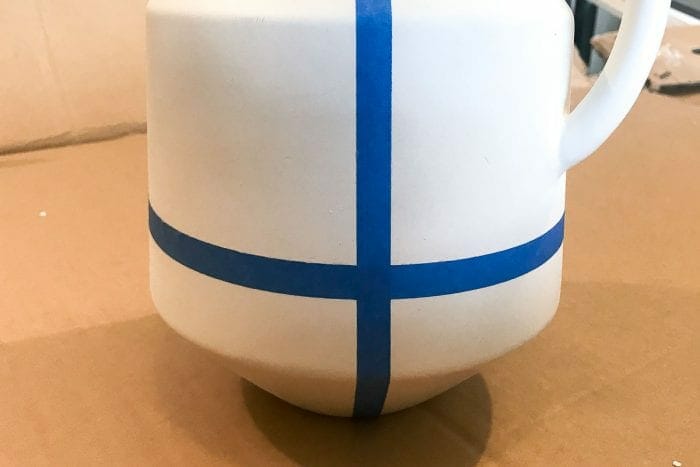 Image of stoneware jug makeover tape