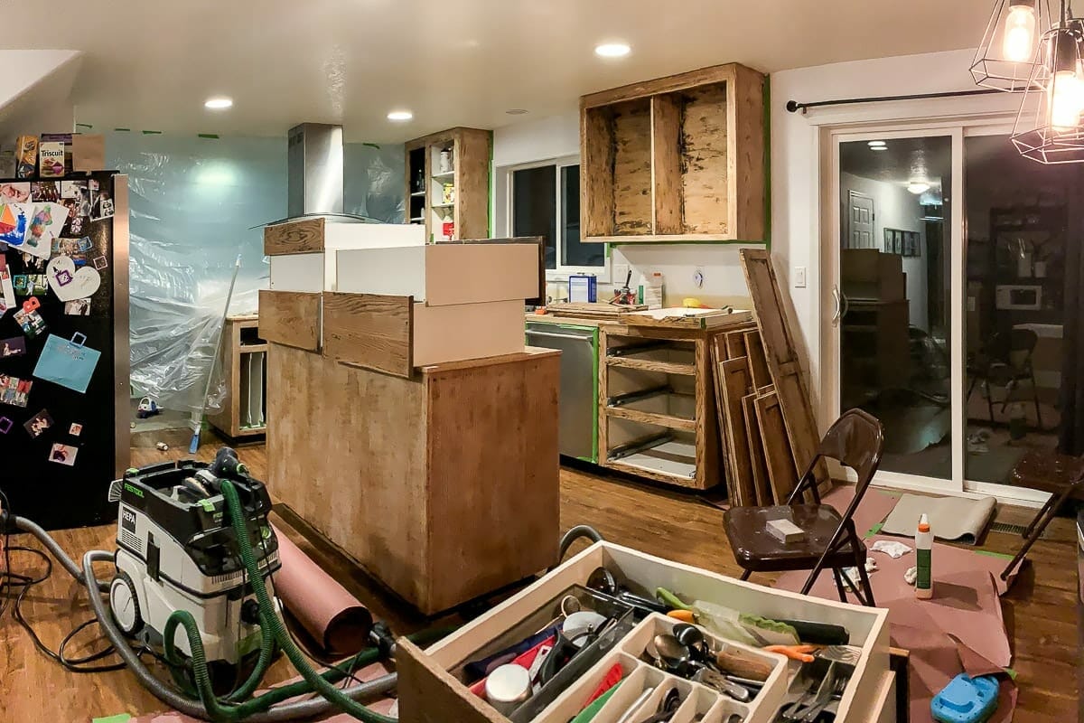 Image of kitchen mid-renovation