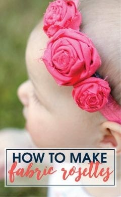 How To Make Fabric Rosettes