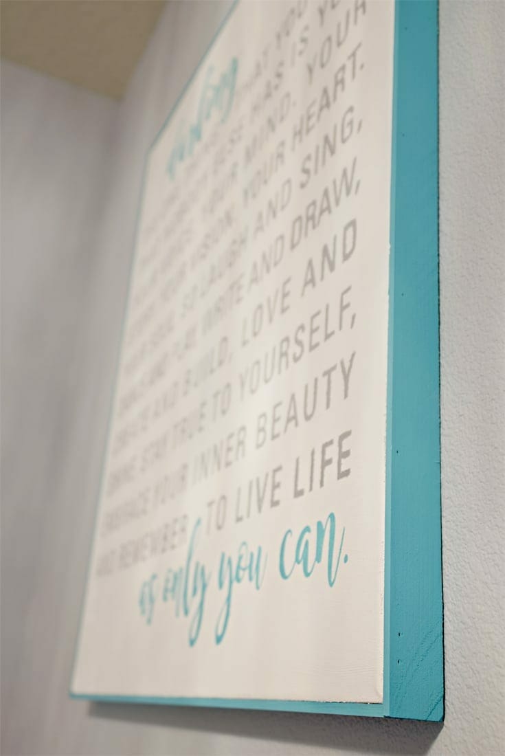 How to Create Custom Wall Art with Your Favorite Quote