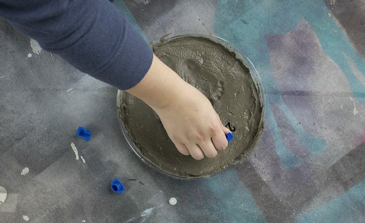 How To Make Footprint DIY Stepping Stones Simple Kids Idea