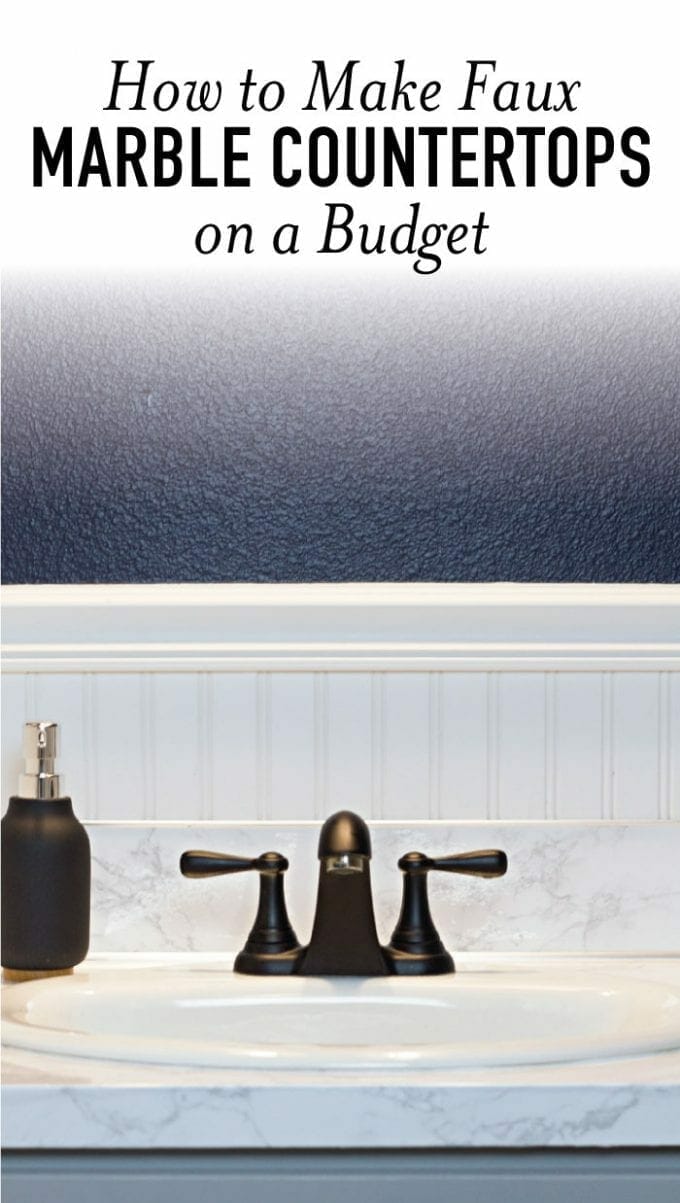 How to Make Faux Marble Countertops BudgetFriendly Home Improvement