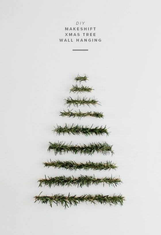 minimalist christmas tree card
