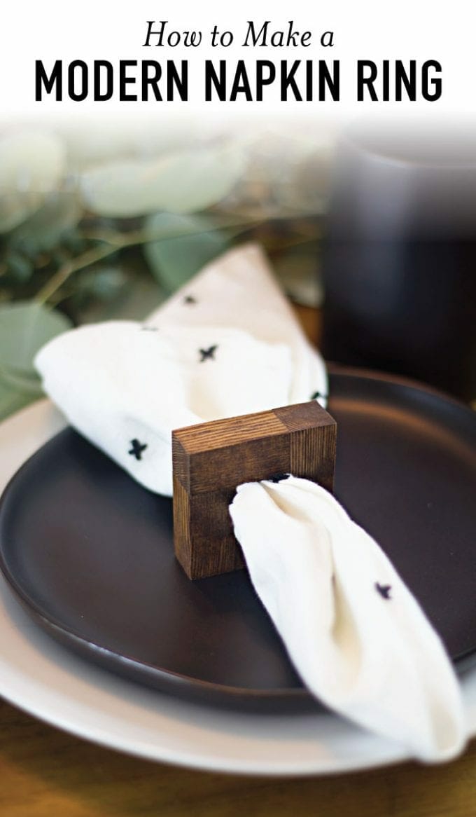 DIY Wood Napkin Rings // Perfect for the Holidays!