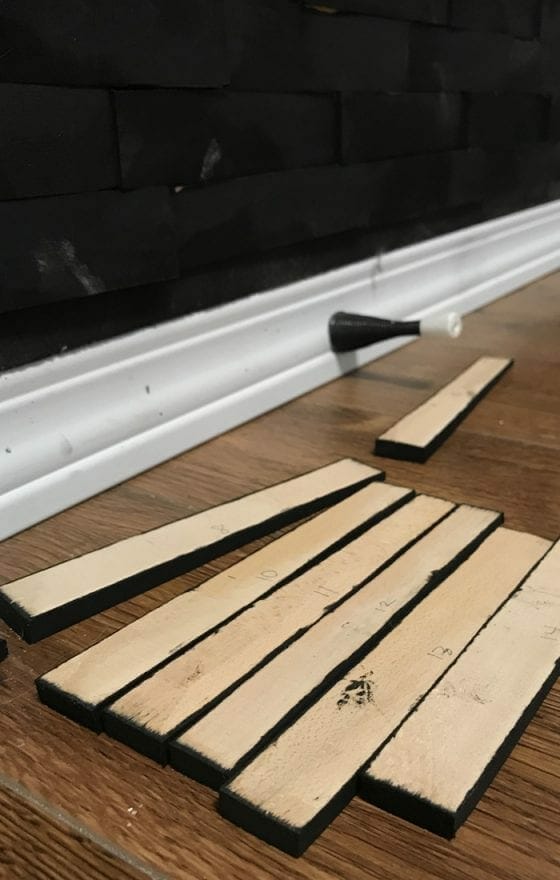 How to Create a Dramatic Wood Shims Wall in Your Home