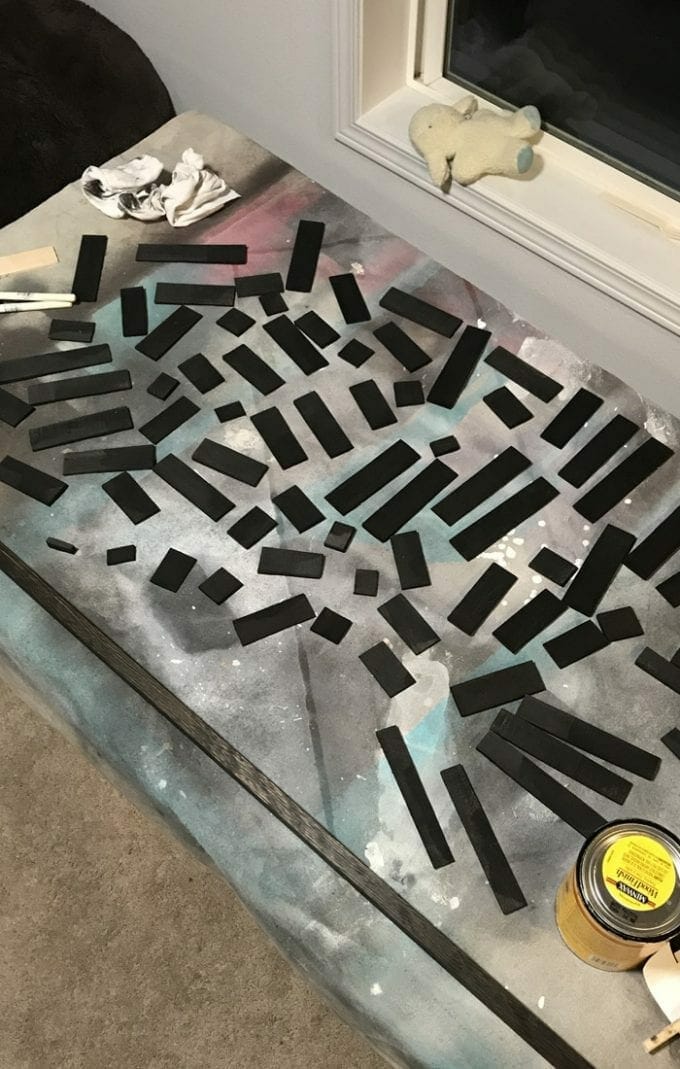 How to Create a Dramatic Wood Shims Wall in Your Home