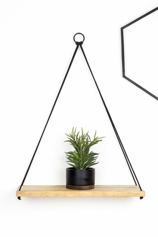 How to Build a Hanging Shelf Modern DIY Home Decor