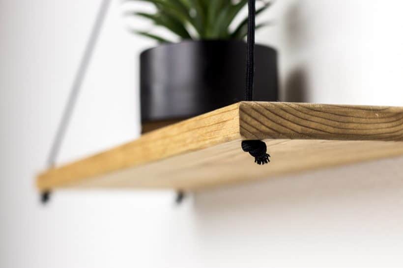 How to Build a Hanging Shelf Modern DIY Home Decor