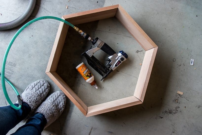 How to DIY a Simple Hexagon Shelf Modern Home Decor