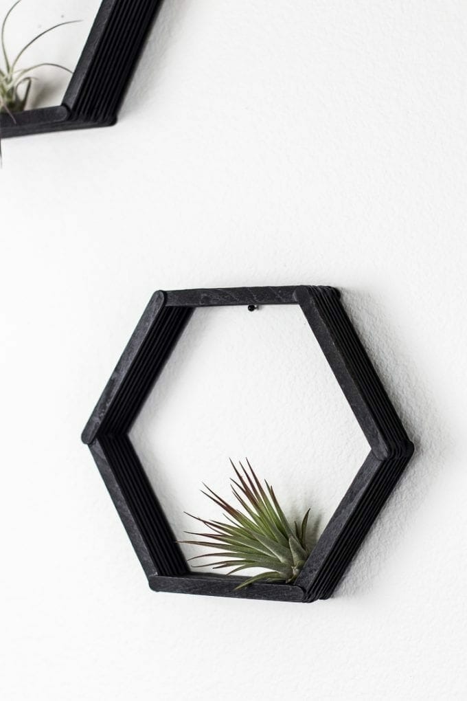 How to Make Easy DIY Hexagon Shelves Modern Wall Decor