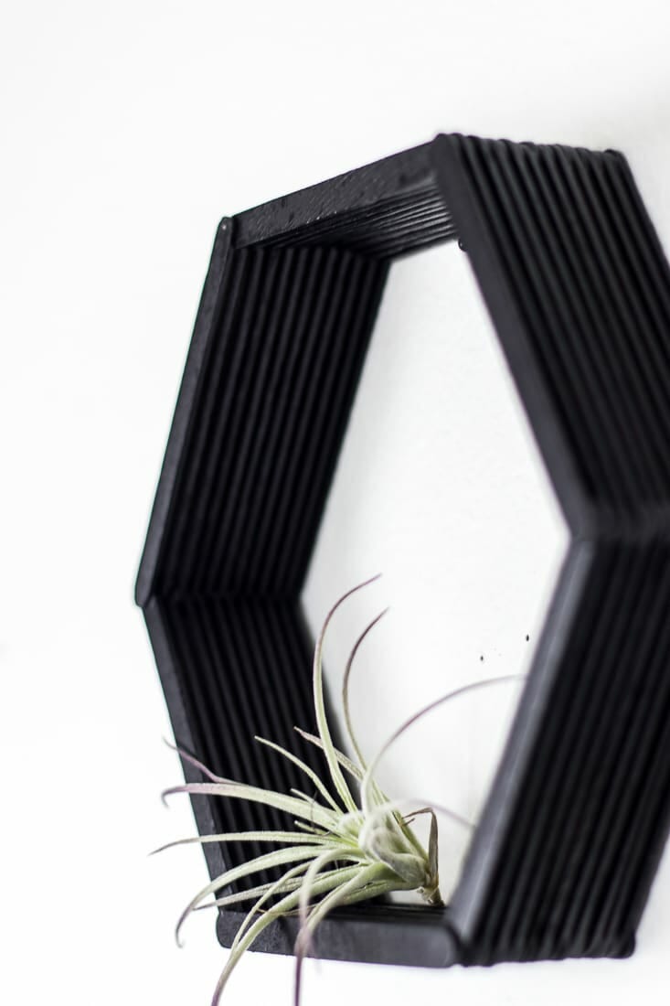 How to Make Easy DIY Hexagon Shelves: Modern Wall Decor
